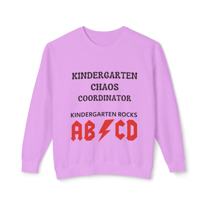 Kindergarten Chaos Coordinator Sweatshirt, Fun Teacher Shirt, Retro Unisex Classroom Humor Gift Shirt, Back to school shirt, preschool. teacher sweatshirt gift, Trendy teacher outfit, Free Delivery