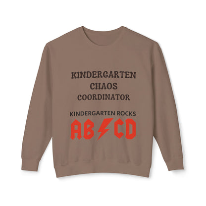 Kindergarten Chaos Coordinator Sweatshirt, Fun Teacher Shirt, Retro Unisex Classroom Humor Gift Shirt, Back to school shirt, preschool. teacher sweatshirt gift, Trendy teacher outfit, Free Delivery