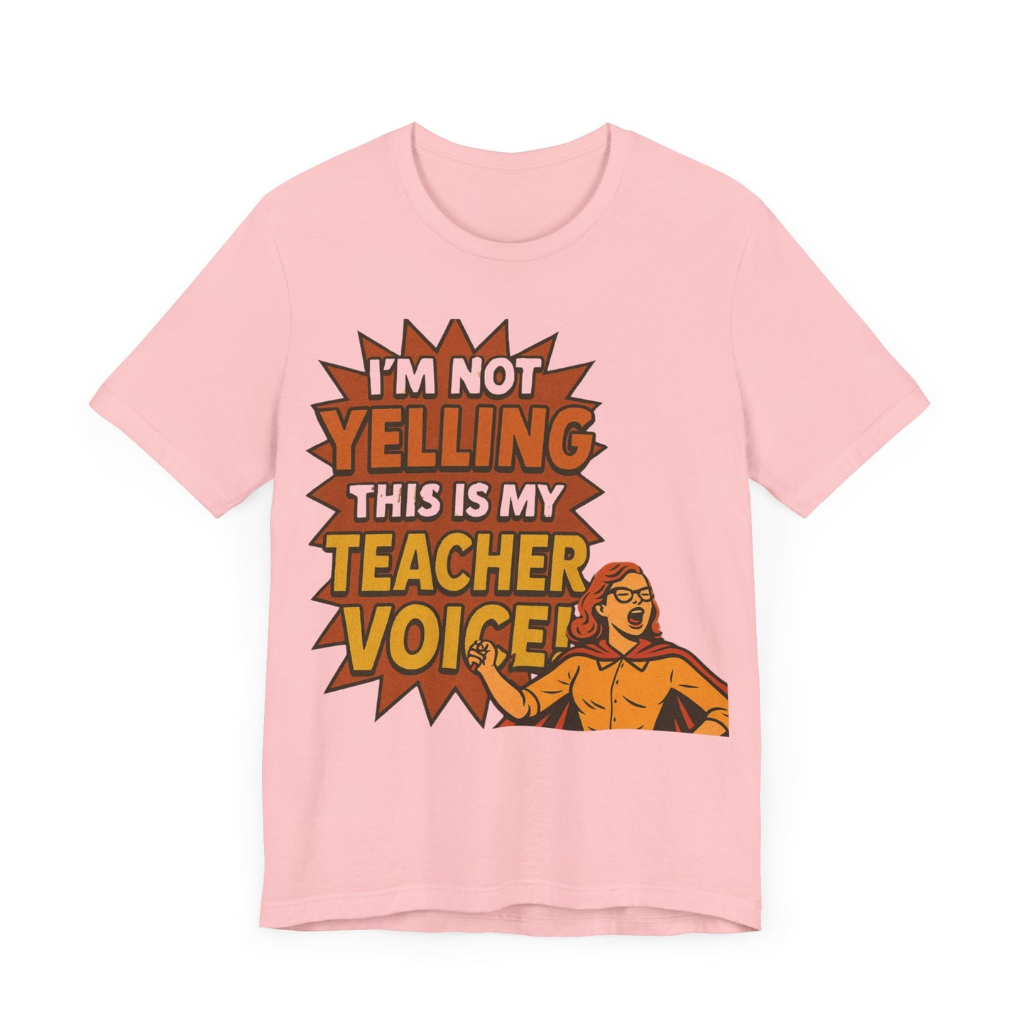 Im Not Yelling This Is My Teacher Voice, Fun Teacher Tee, Pop Art Style, Teacher appreciation, Retro Tee, Elementary school, Teacher gift