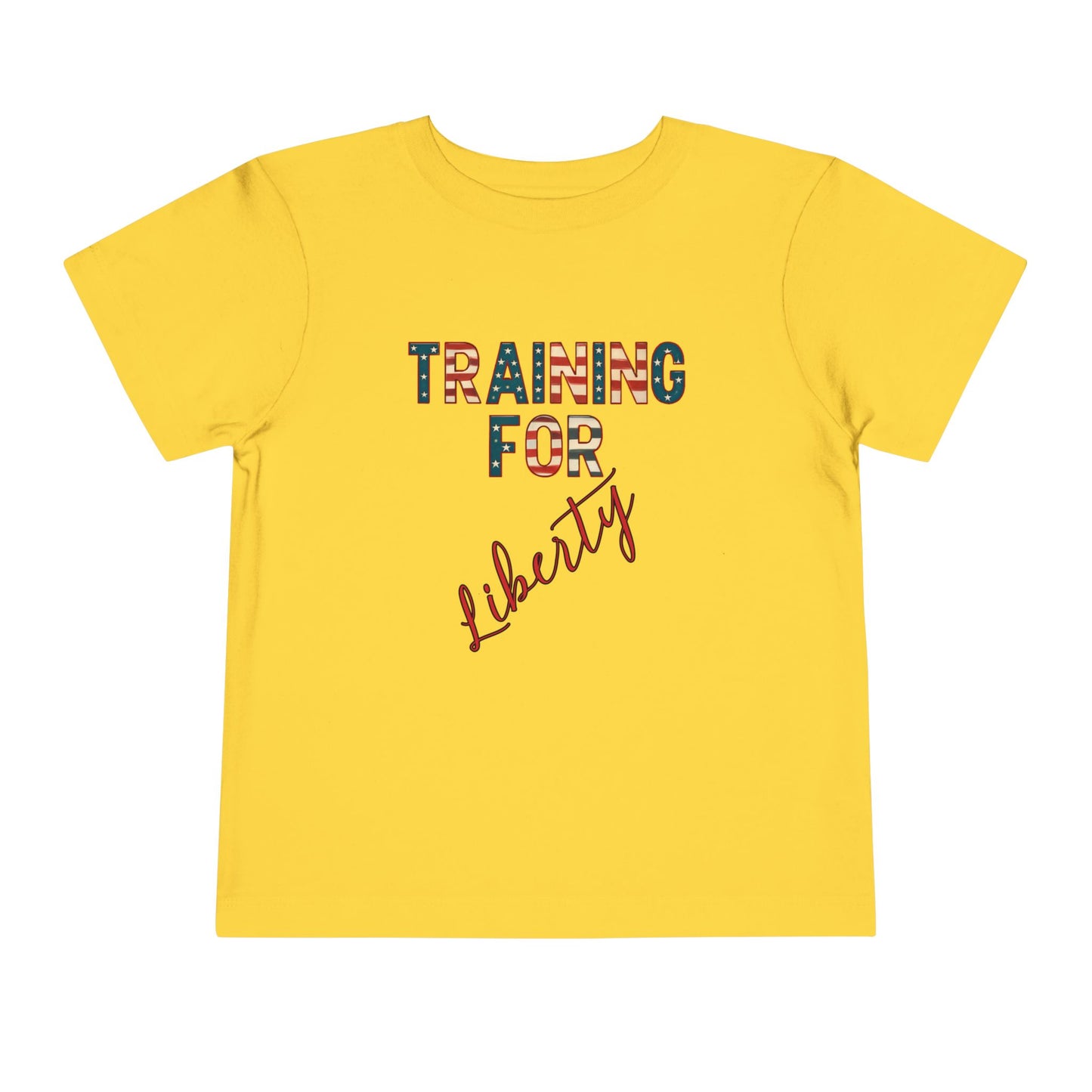 Training for Liberty Toddler Tee – Patriotic 4th of July Shirt for Kids, Matching Family Freedom Outfit, Family Bundle Tee's, Independence Day, Free Delivery