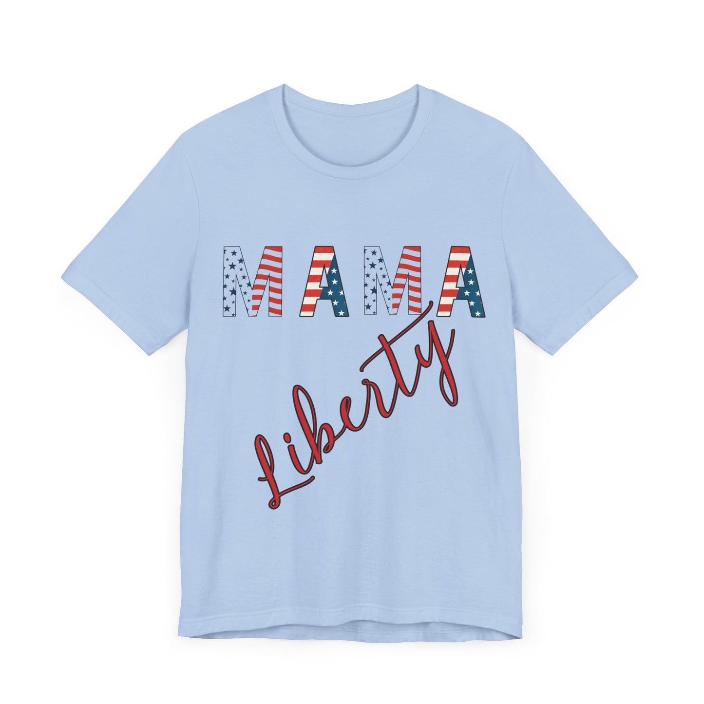 Mama Liberty 4th of July Tee – Patriotic Women’s Shirt for Independence Day, Summer BBQs & Family Celebrations, Family Bundle Tee, Free Delivery