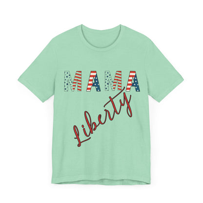 Mama Liberty 4th of July Tee – Patriotic Women’s Shirt for Independence Day, Summer BBQs & Family Celebrations, Family Bundle Tee, Free Delivery