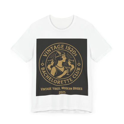 Vintage 1920s Bachelorette Party Shirt – Retro Flapper Bride Tribe Tee, Art Deco Bridesmaid Gift, Roaring 20s Bridal Shower Outfit, Custom Club Design 2025/bridesmaid gift ideas/bridal shower shirt/bridal shower shirt/gatsby themed bachelorette