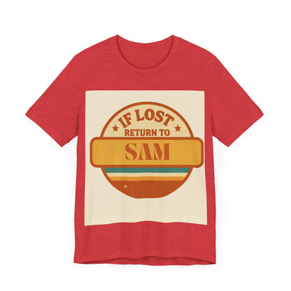 If Lost, Return to [Kid's Name] – Personalized Retro Father's Day T-Shirt for Dad - Custom Dad Shirt - Free Worldwide Delivery