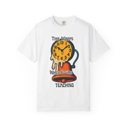 Melting Time Teacher Tee, Surreal Retro School Design, Melting Clock Surreal Design, surreal teacher shirt, surreal teacher shirt, Funny Tee, Free Delivery