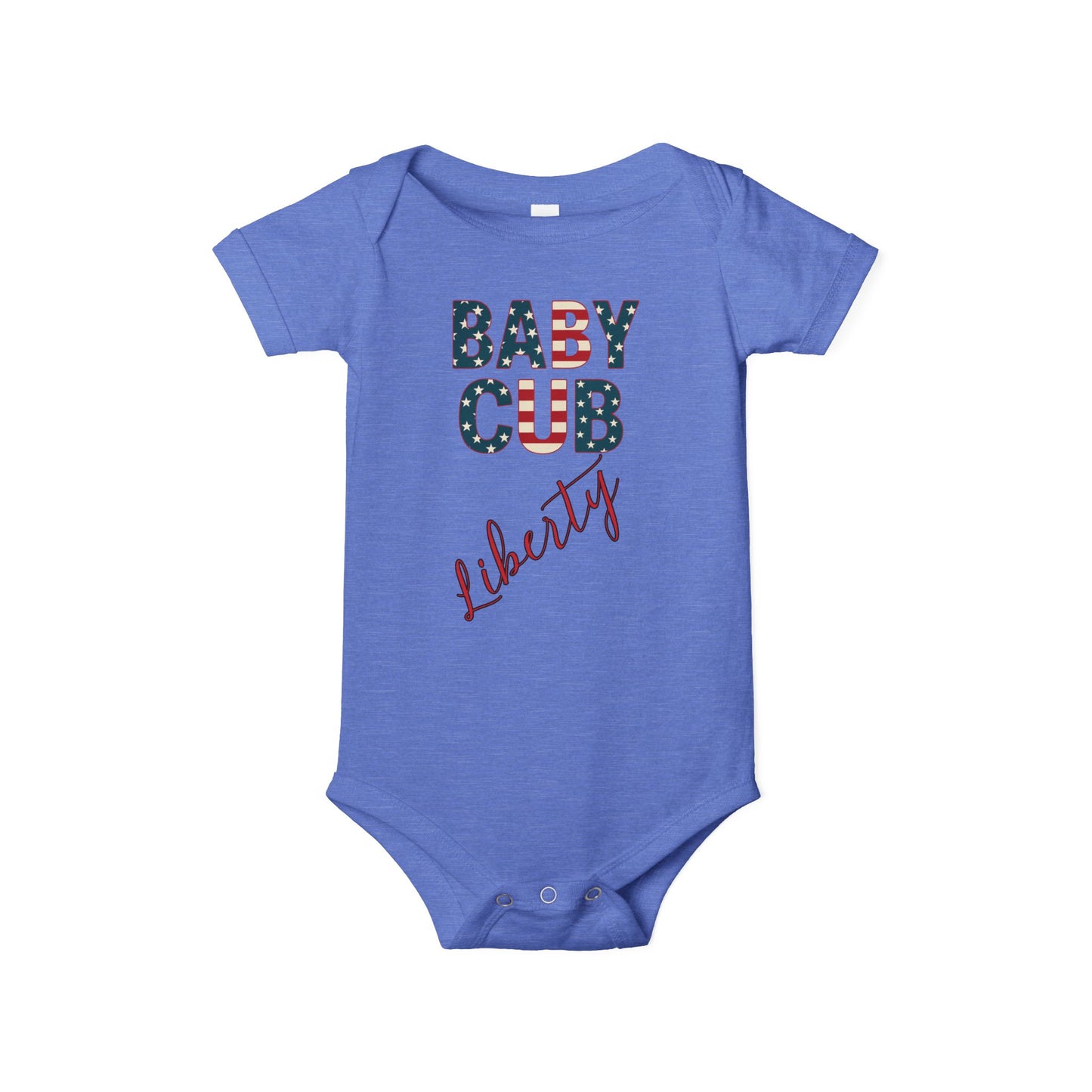 Baby Cub Liberty Bodysuit, Patriotic Baby Shirt for 4th of July, Family Matching Outfits & Summer Celebrations, Independence Day Infant One Piece, Newborn, Free Delivery