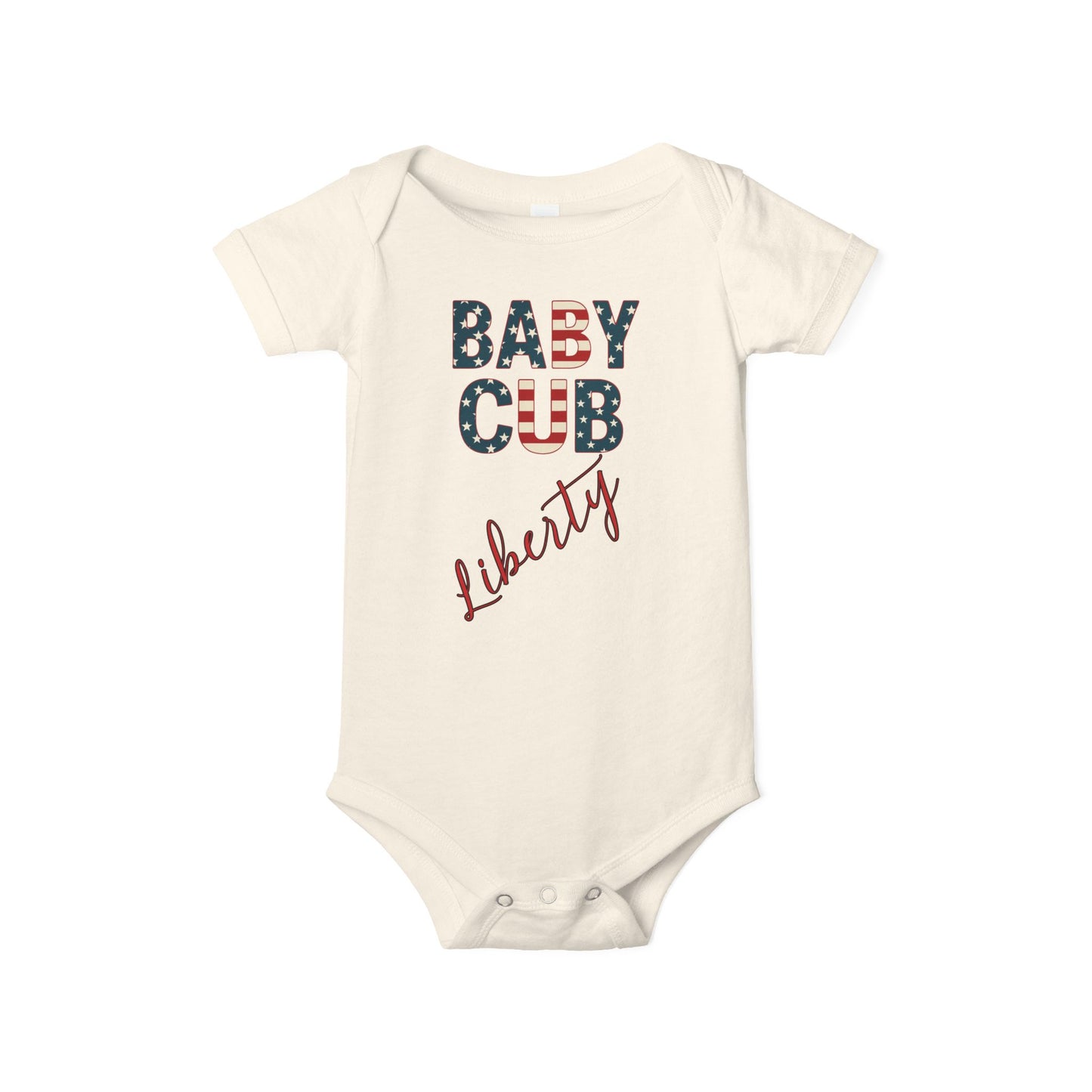 Baby Cub Liberty Bodysuit, Patriotic Baby Shirt for 4th of July, Family Matching Outfits & Summer Celebrations, Independence Day Infant One Piece, Newborn, Free Delivery