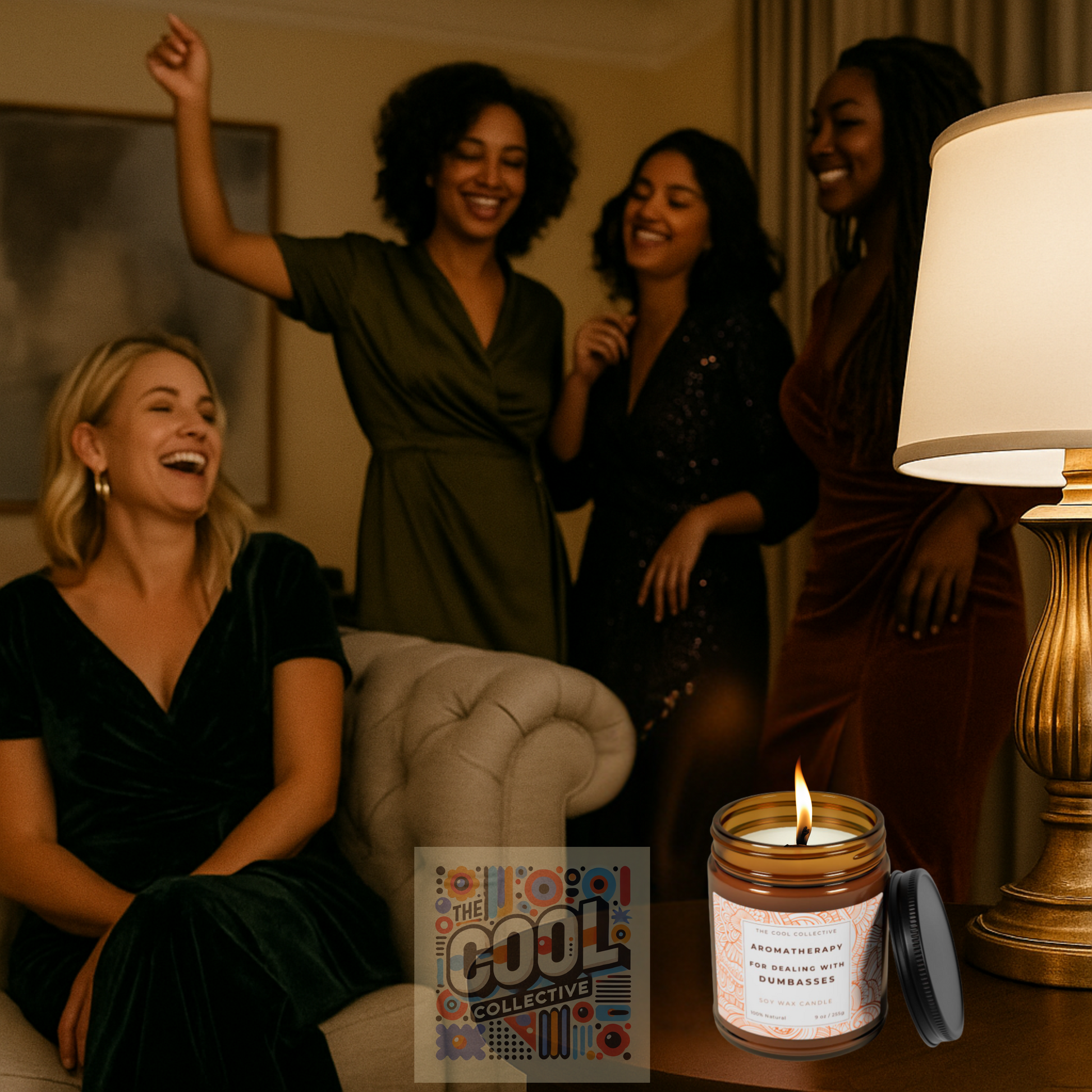 Funny aromatherapy soy candle for dealing with dumb people