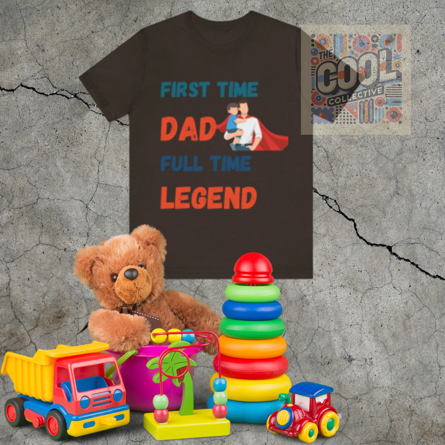 Father’s Day T-Shirt for Dad – Cute Dad Gift for First Father’s Day. Retro Slogan Tee