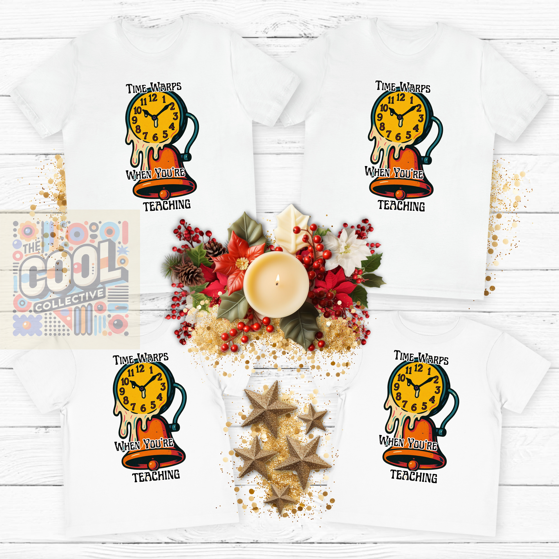 cool retro aesthetic teacher T-shirt Comfort Colors