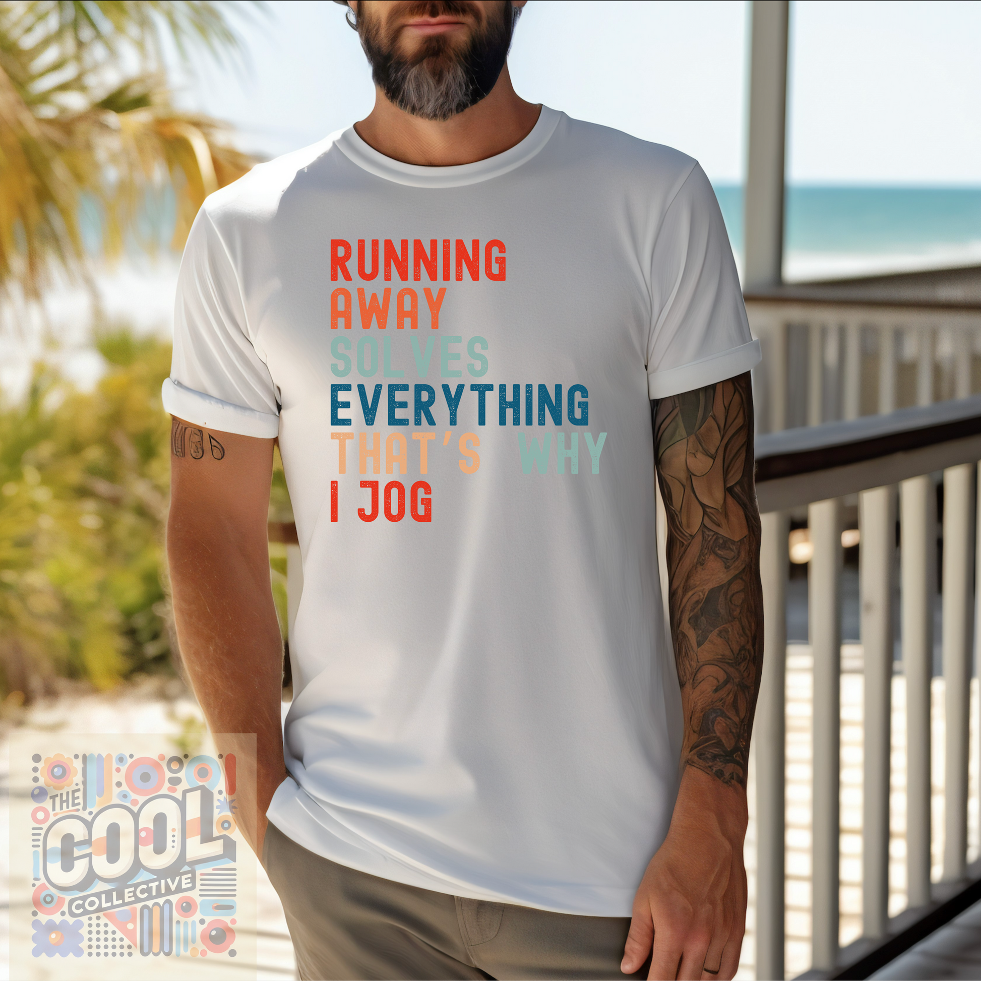 Athletic graphic tee for runners who love humor