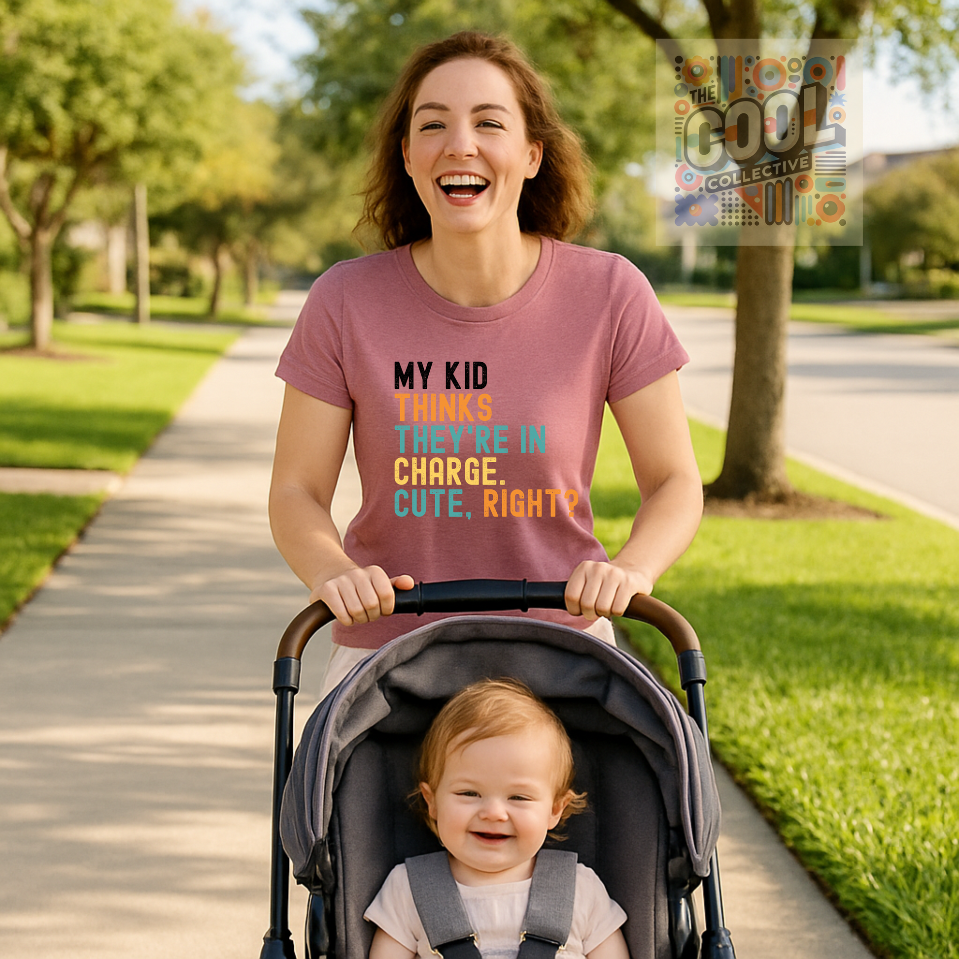 Retro slogan tee for moms and dads – Bella Canvas funny family shirt