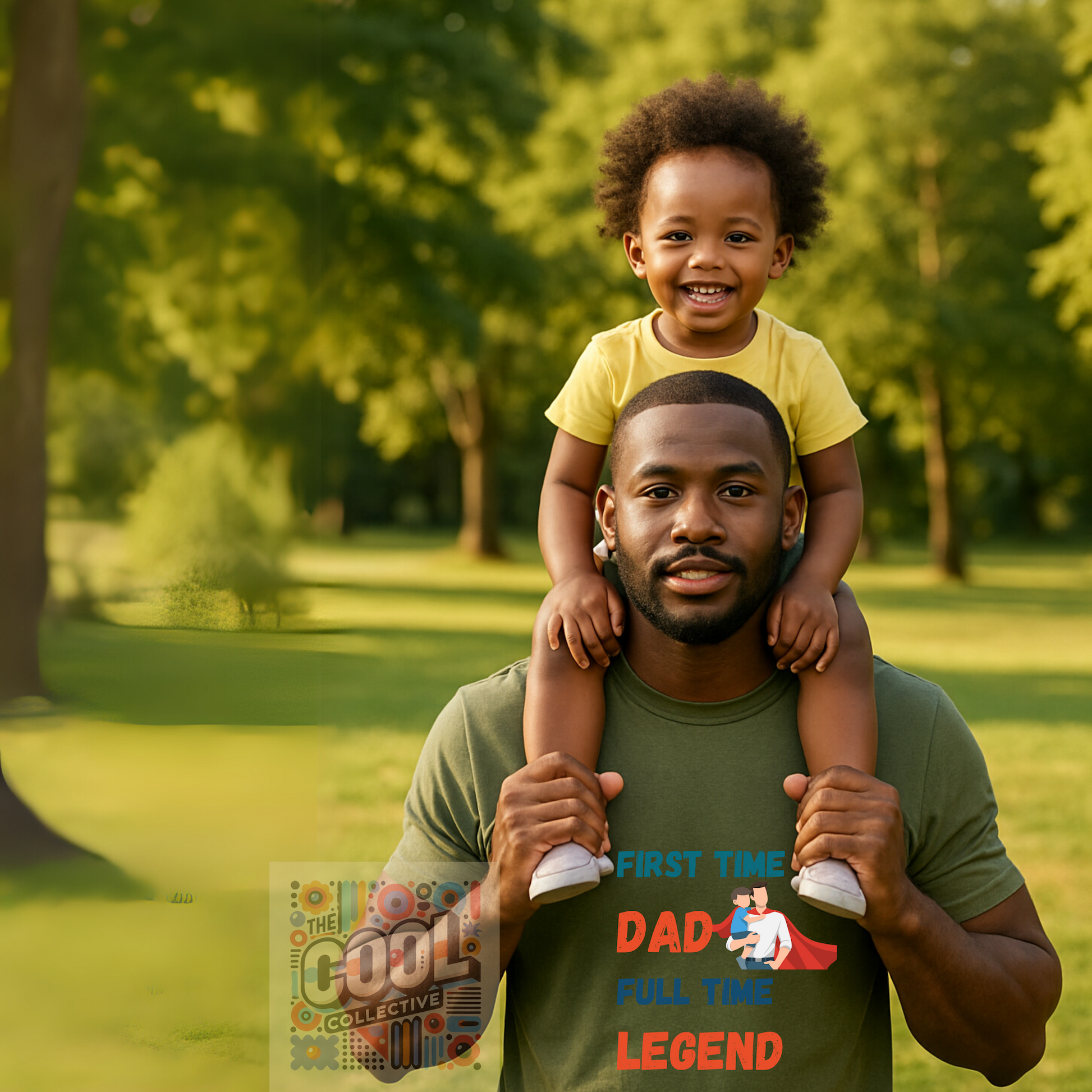 First Time Dad Father’s Day gifts or casual dad and child matching outfits. Bella Canvas 3001 Shirt. 