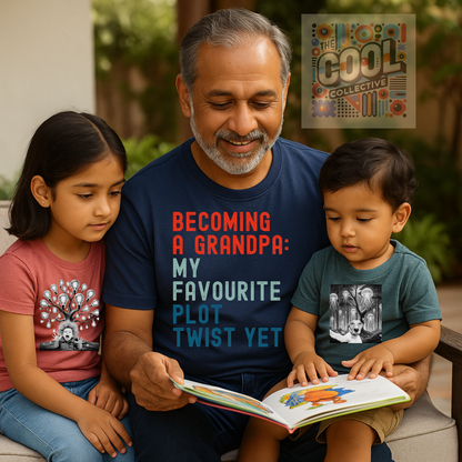 first-time grandpa shirt with funny retro slogan for Father’s Day or pregnancy reveal