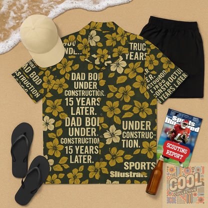 Funny Dad Hawaiian Shirt – Tropical Beach Shirt for Men. BBQ & Summer Vibes Shirt for Men – Sarcastic Father's Day Vacation Shirt