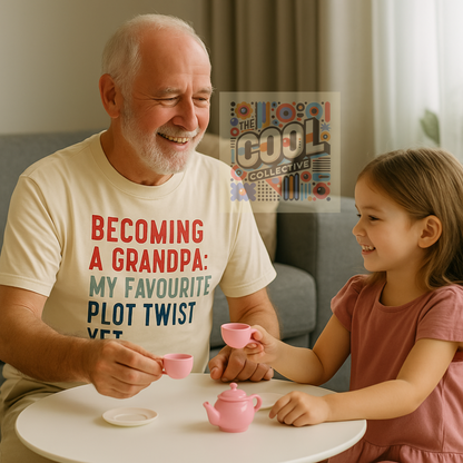 First time grandad T-shirt ideal for Father’s Day or new grandfather gift, great present from grandkids or baby announcement surprise