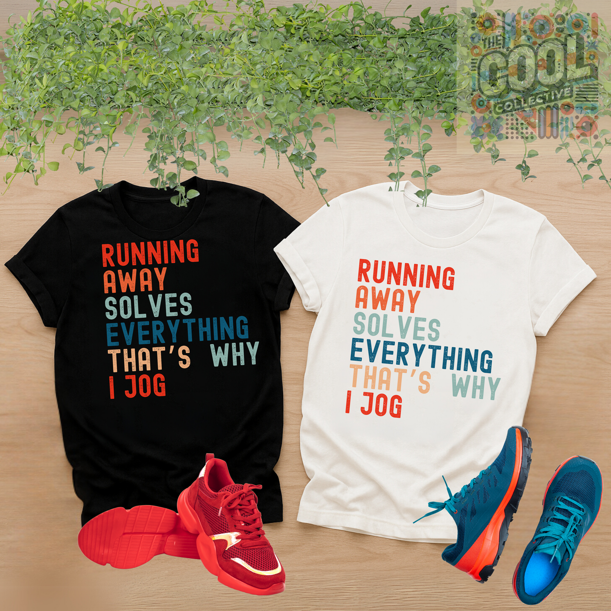 Running away solves everything T-shirt for active lifestyle