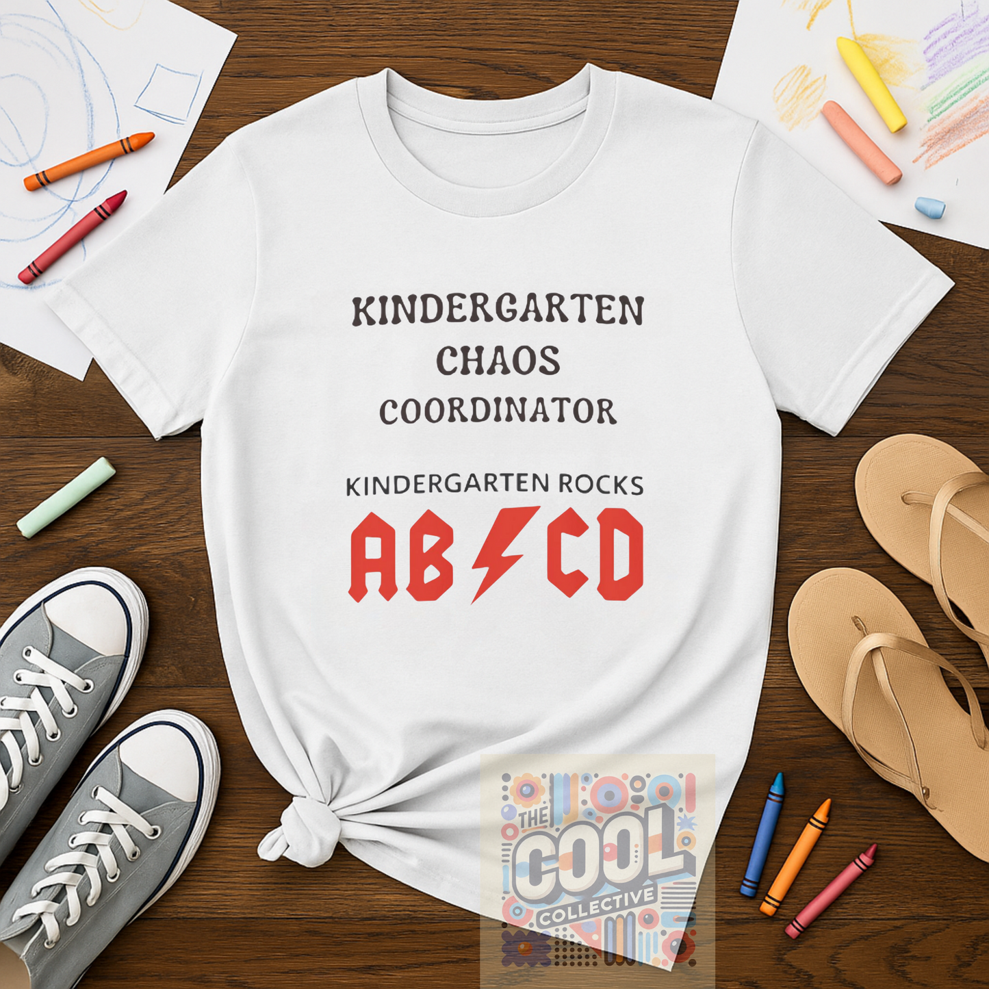 Kindergarten Chaos Coordinator Shirt, Fun Teacher Gift, Kindergarten teacher gift, teacher tee, end of year gift, Preschool, Free Delivery