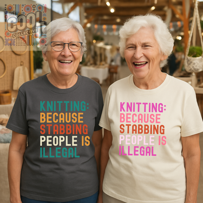 funny knitting shirt for women sarcastic yarn tee