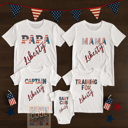 Independence Day Family Bundle Tee's. Summer Festivals, BBQ, Liberty Shirts, USA Tees, Stars & Stripes