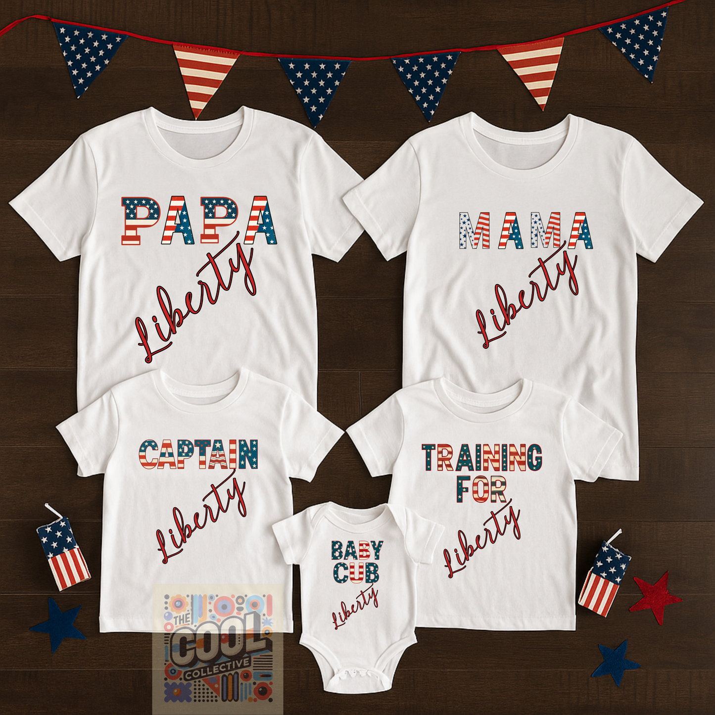 Independence Day Family Bundle Tee's. Summer Festivals, BBQ, Liberty Shirts, USA Tees, Stars & Stripes
