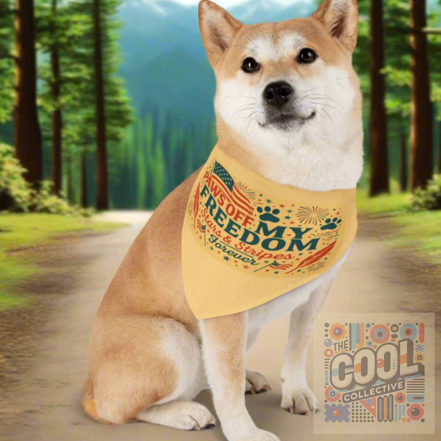 Patriotic Pet Bandana. Pet Fashion. Independence Day Gifts. 4th of July Freedom Day