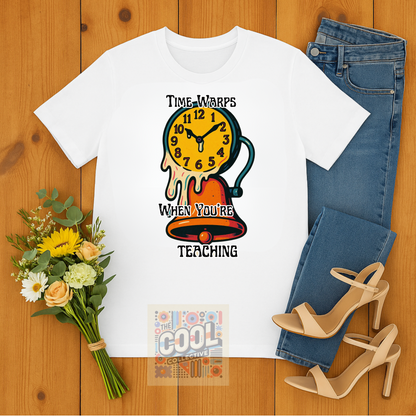 quirky teacher life graphic tee for educators
