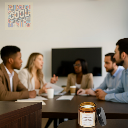 Rude gift candle for coworkers with sarcastic label