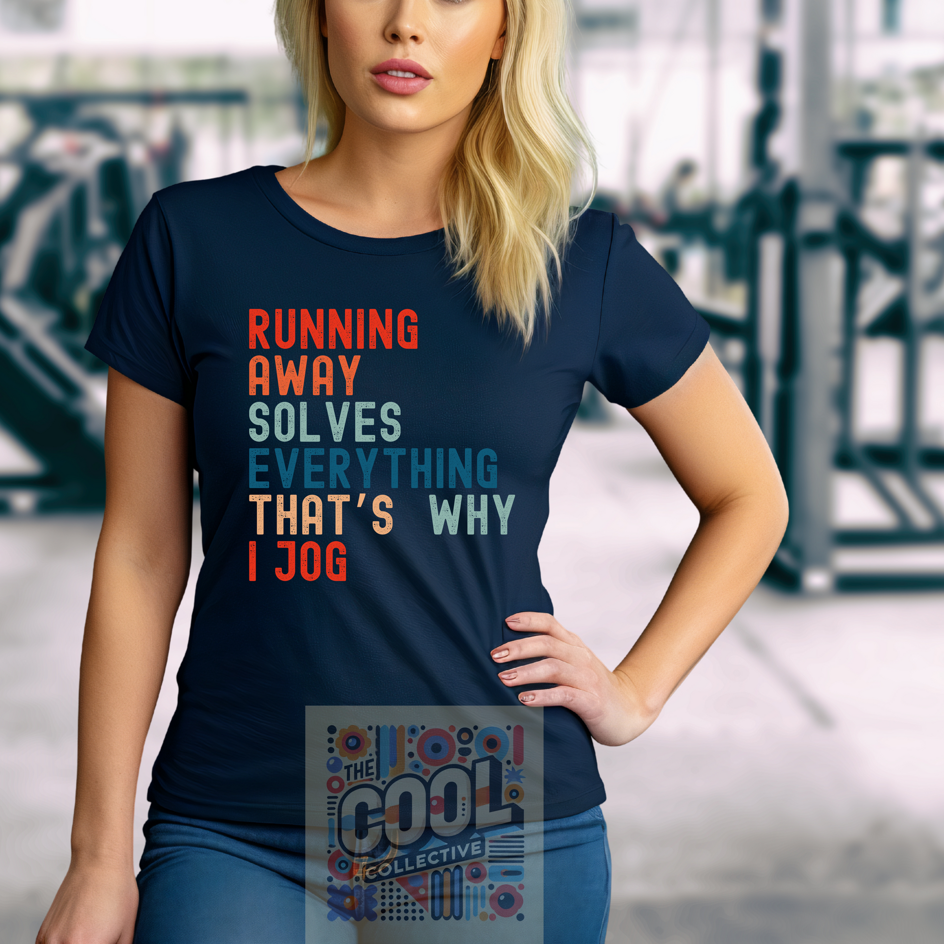 Workout motivation shirt with distressed vintage font